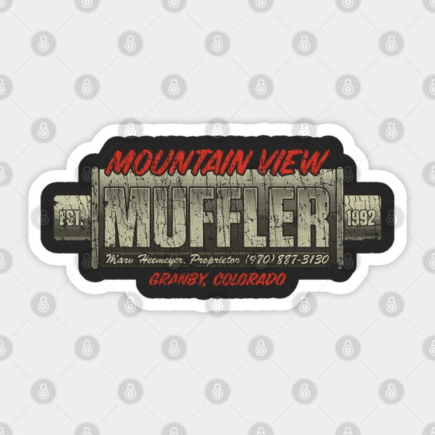 Mountain View Muffler 1992 Sticker by JCD666